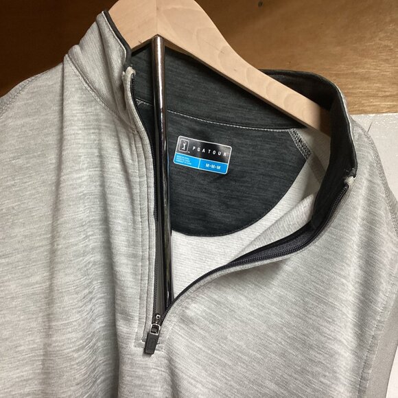 PGA‎ Tour Mens Sleeveless 1/4 Zip Pullover Vest M - Gray - Picture 5 of 6
